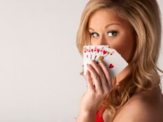 Girl Play Poker