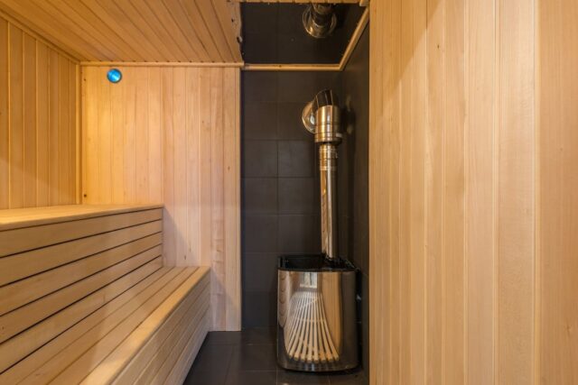 inside of sauna
