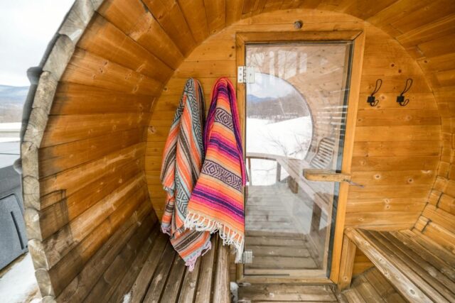 sauna inside