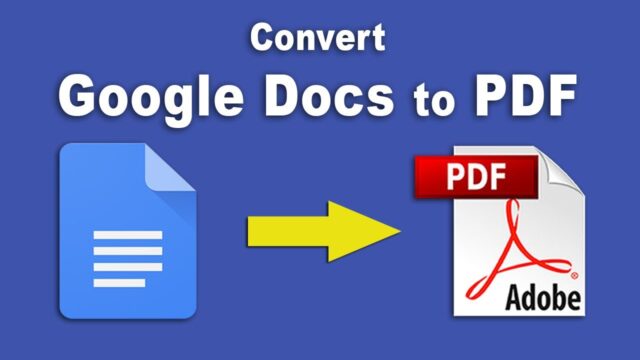Convert a Google Doc to PDF